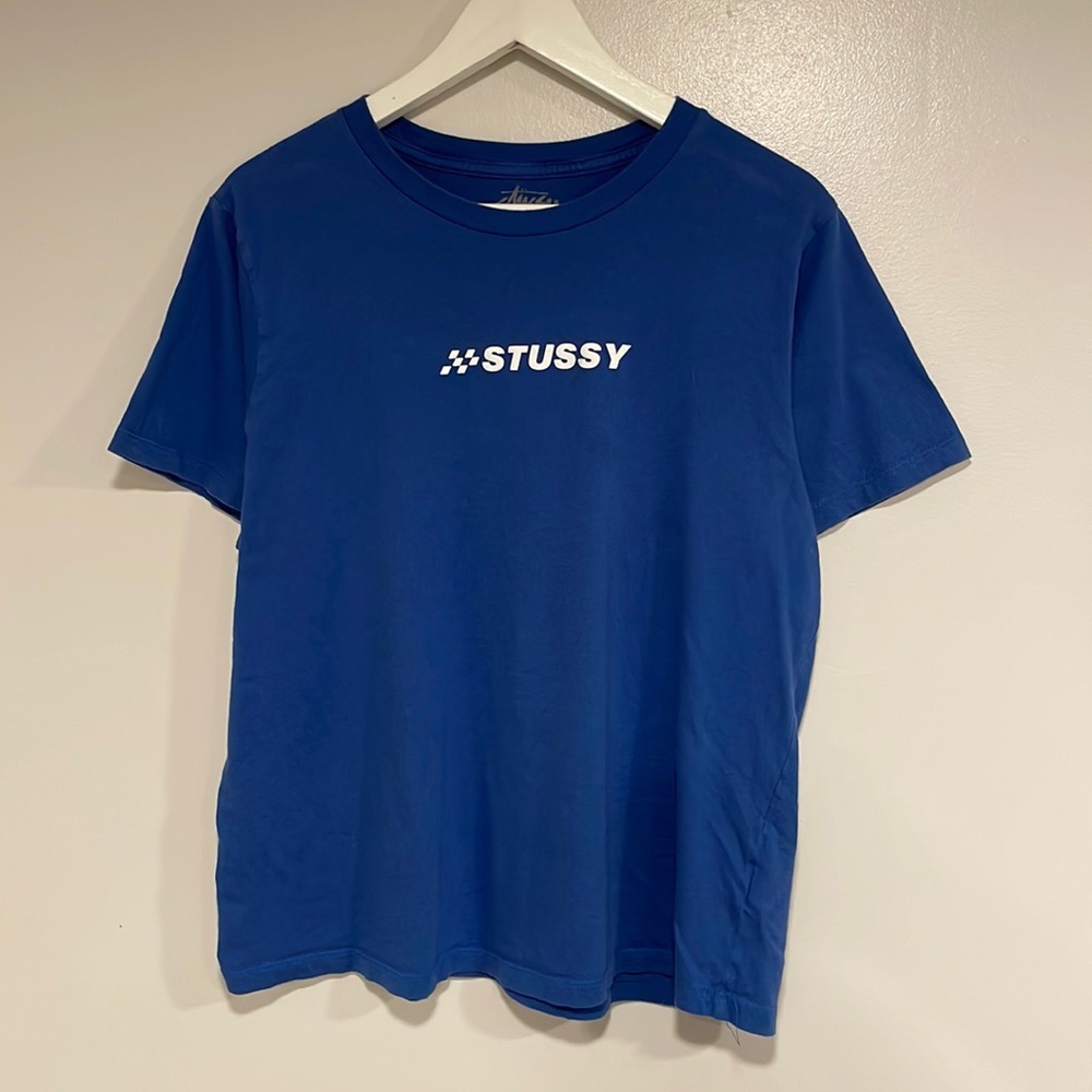 Stussy Race Flag Logo T-Shirt